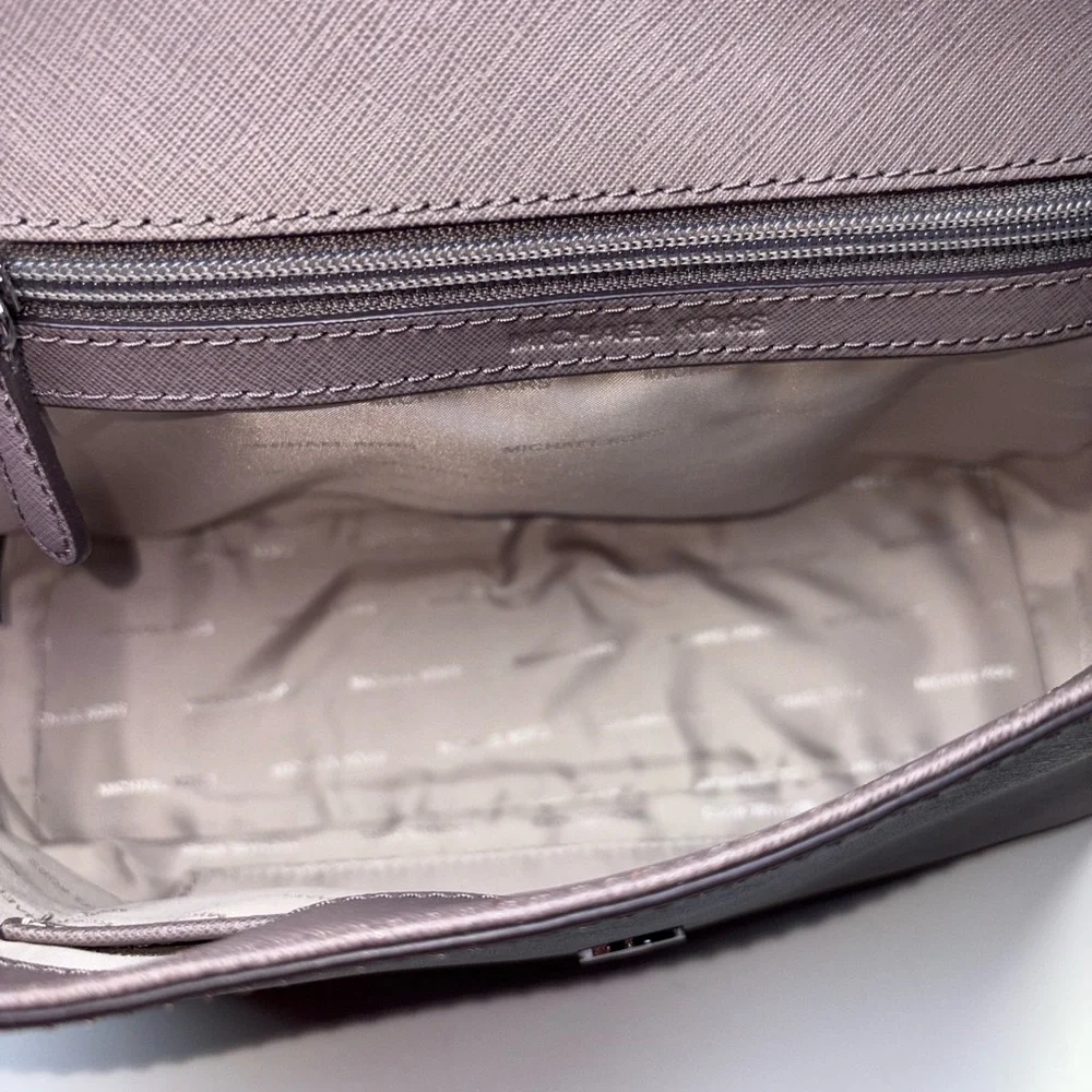 Michael Kors Medium Ava Saffiano Leather Satchel